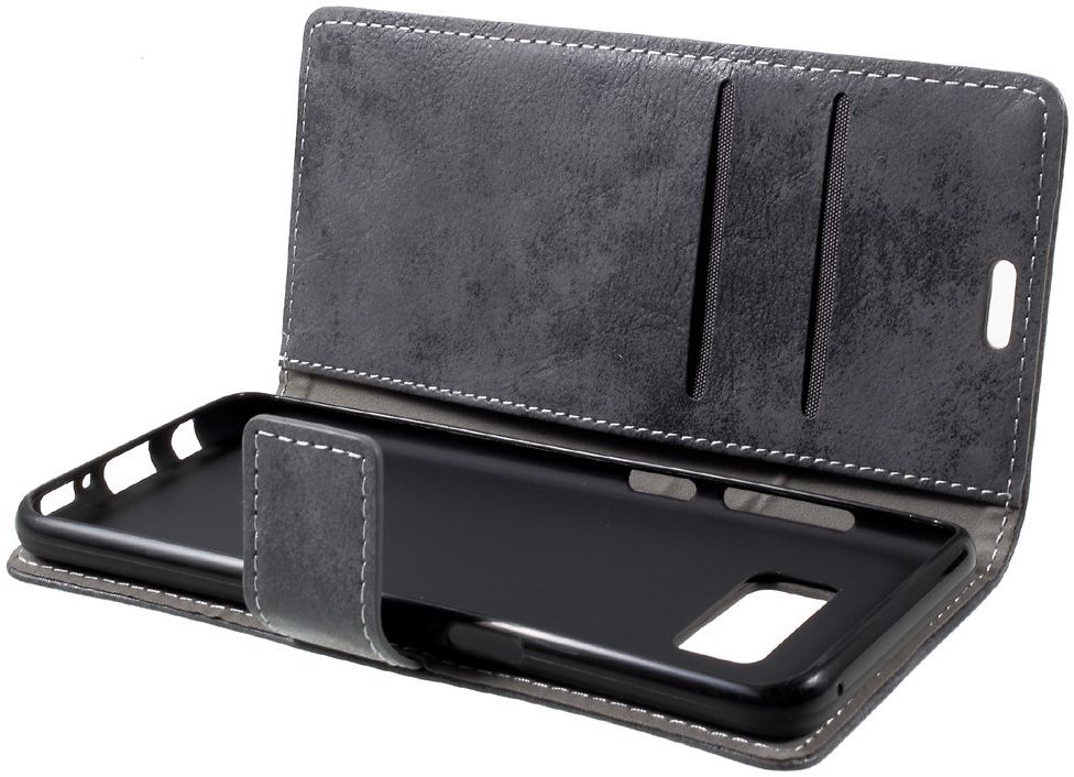 Samsung Galaxy S8 Vintage Bookcase Grijs afbeelding 8