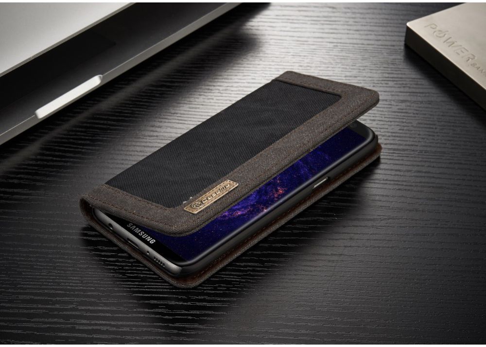 Samsung Galaxy S8 Canvas Portemonnee Hoesje Zwart afbeelding 10