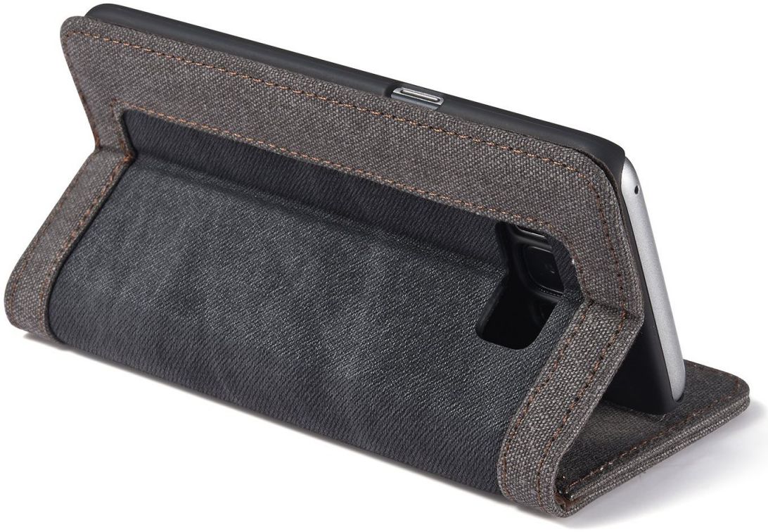 Samsung Galaxy S8 Canvas Portemonnee Hoesje Zwart afbeelding 7