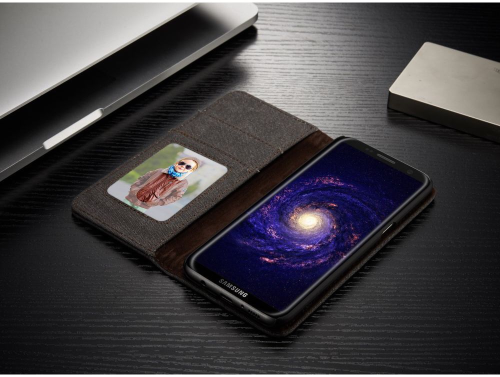 Samsung Galaxy S8 Canvas Portemonnee Hoesje Zwart afbeelding 9