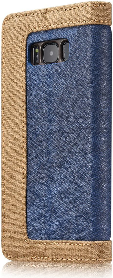 Samsung Galaxy S8 Canvas Portemonnee Hoesje Blauw afbeelding 6