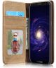 Samsung Galaxy S8 Canvas Portemonnee Hoesje Bruin