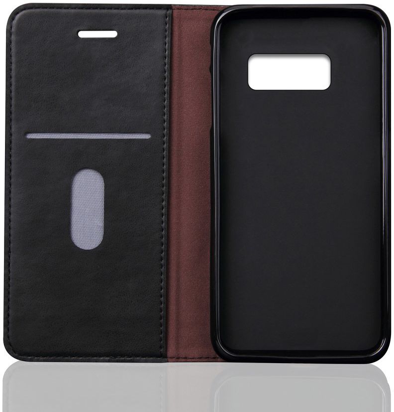 Samsung Galaxy S8 Vintage Portemonnee Hoesje Zwart afbeelding 2