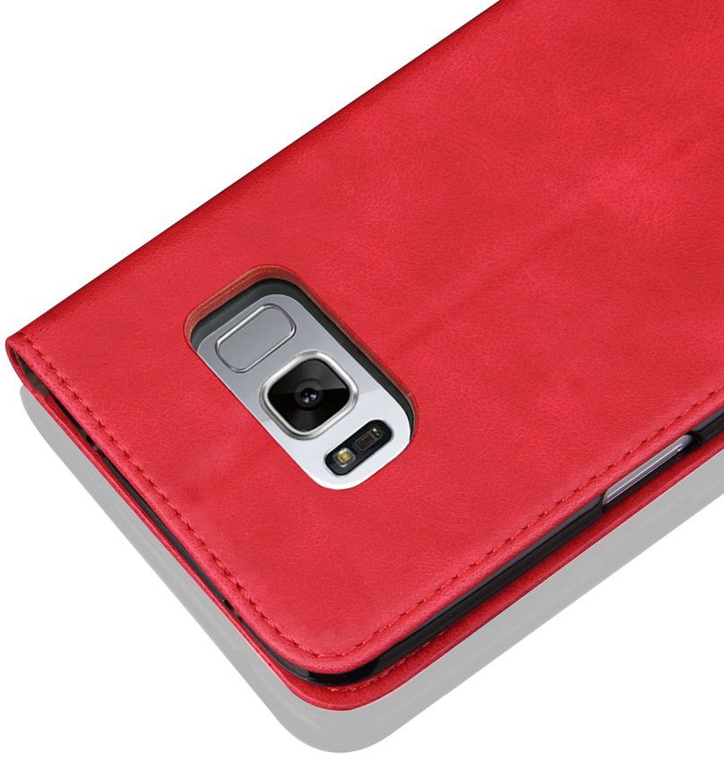 Samsung Galaxy S8 Vintage Portemonnee Hoesje Rood afbeelding 11