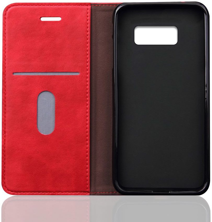 Samsung Galaxy S8 Vintage Portemonnee Hoesje Rood afbeelding 2