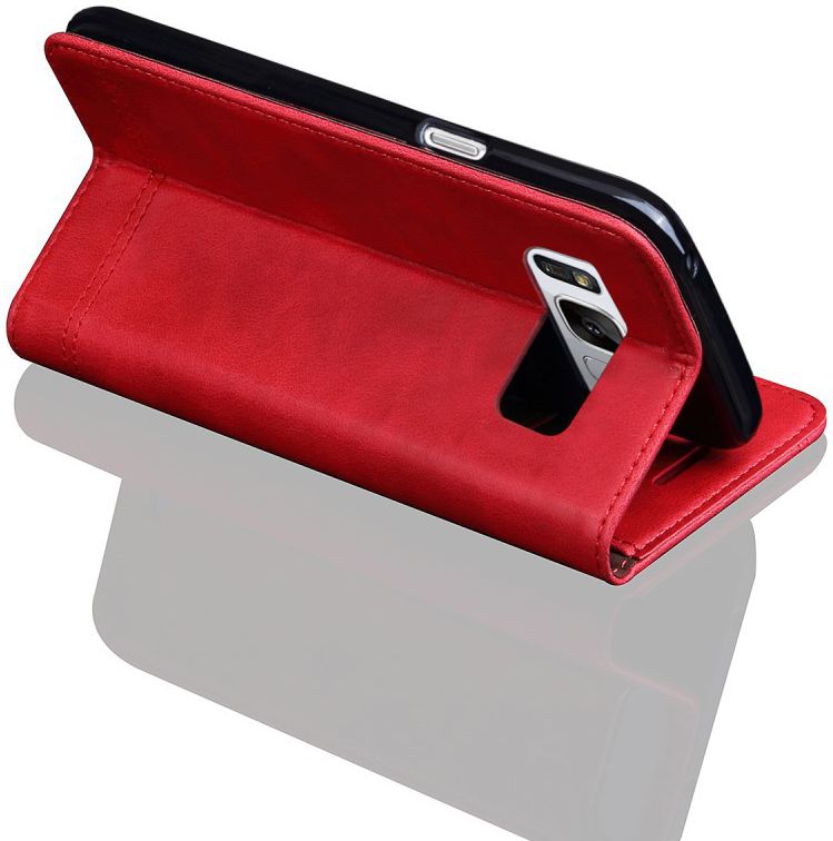 Samsung Galaxy S8 Vintage Portemonnee Hoesje Rood afbeelding 6