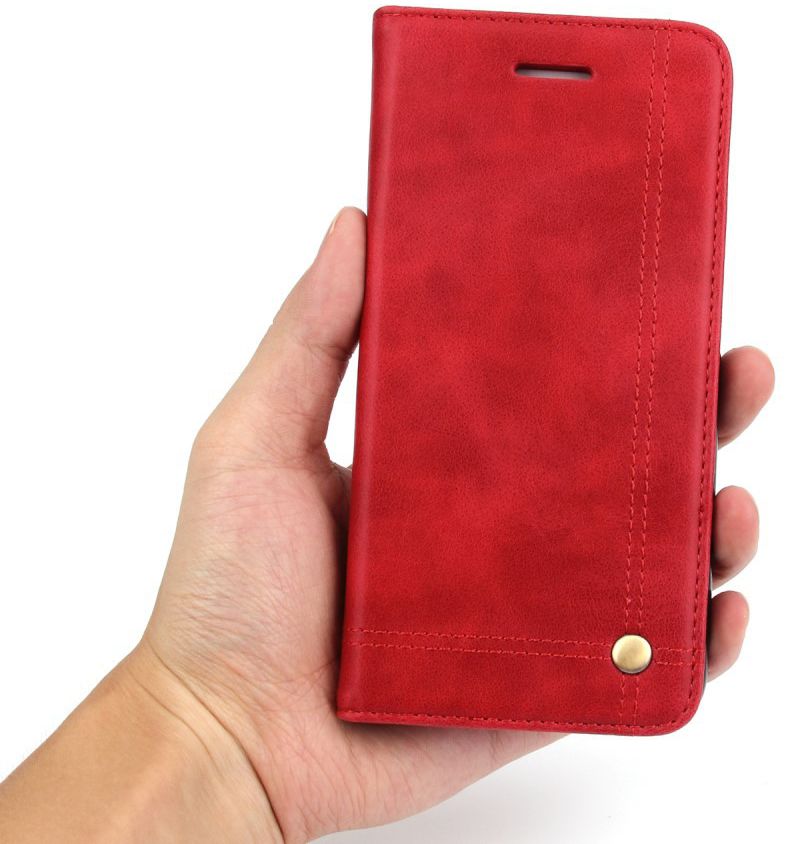 Samsung Galaxy S8 Vintage Portemonnee Hoesje Rood afbeelding 9