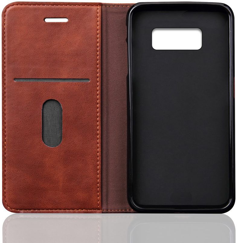 Samsung Galaxy S8 Vintage Portemonnee Hoesje Bruin afbeelding 2