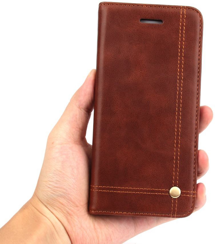 Samsung Galaxy S8 Vintage Portemonnee Hoesje Bruin afbeelding 9
