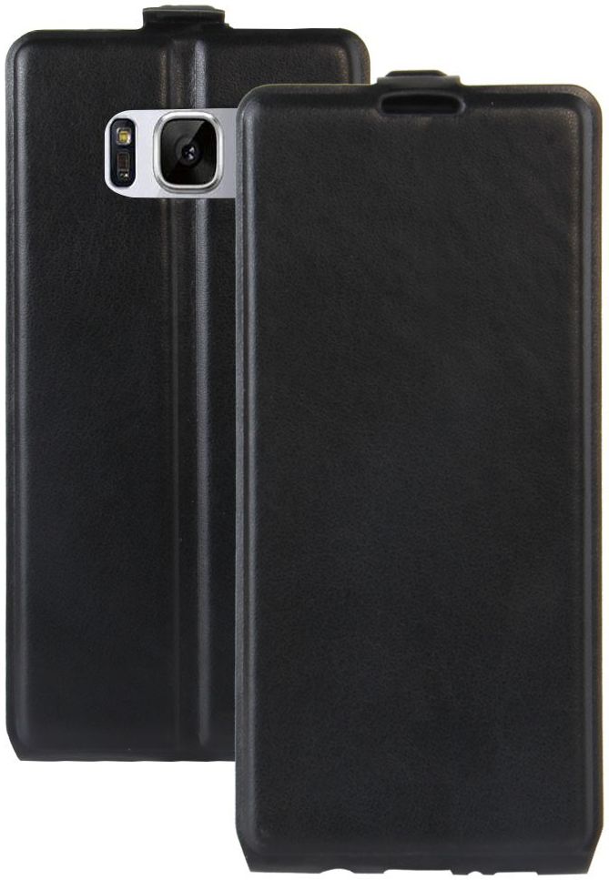 Samsung Galaxy S8 Verticaal Fliphoesje Zwart afbeelding 1
