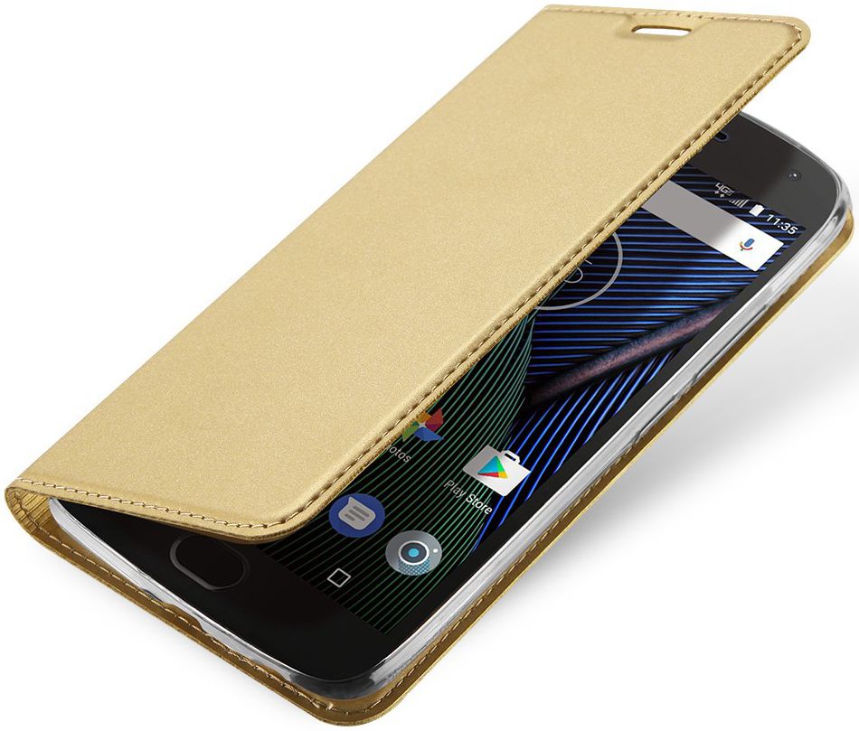 Dux Ducis Motorola Moto G5 Bookcase Hoesje Goud afbeelding 1