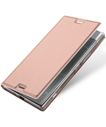 Dux Ducis Sony Xperia XZ Premium Bookcase Hoesje Roze Goud Hoesjes