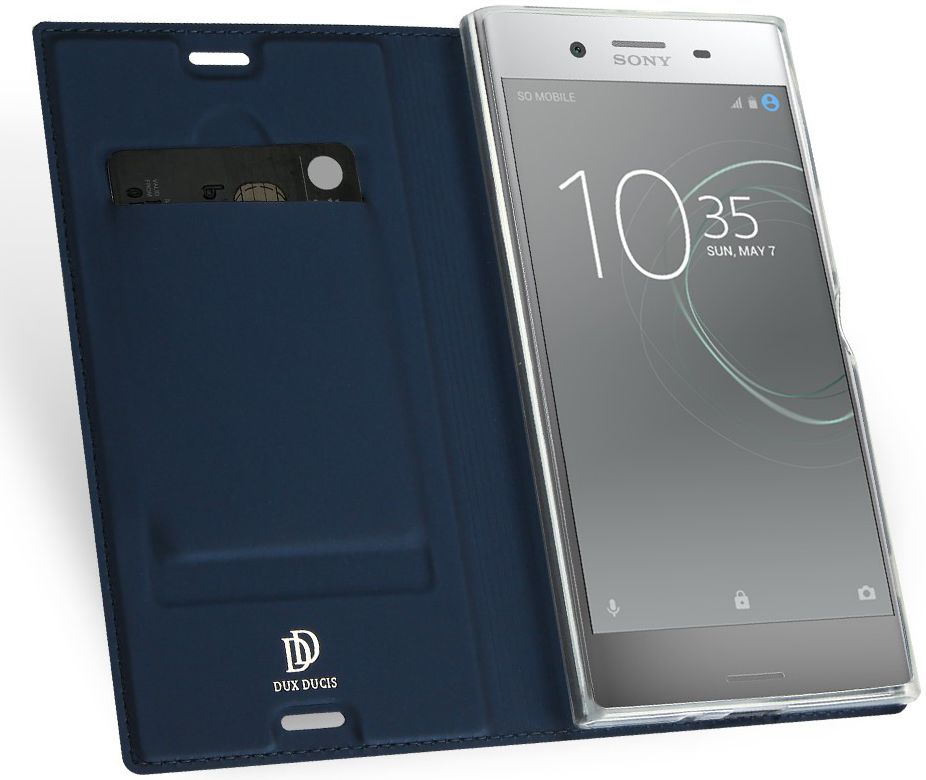 Dux Ducis Sony Xperia XZ Premium Bookcase Hoesje Blauw afbeelding 2