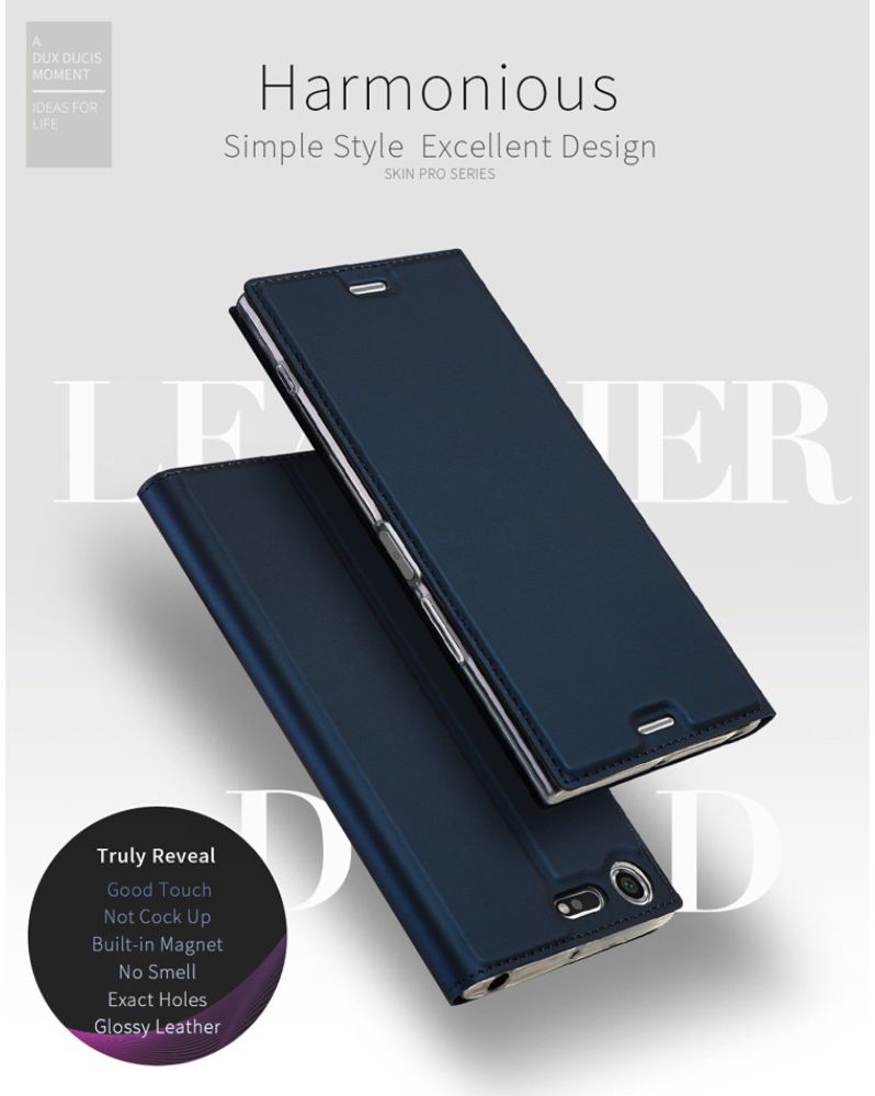 Dux Ducis Sony Xperia XZ Premium Bookcase Hoesje Blauw afbeelding 7