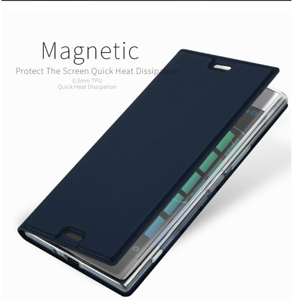 Dux Ducis Sony Xperia XZ Premium Bookcase Hoesje Blauw afbeelding 10