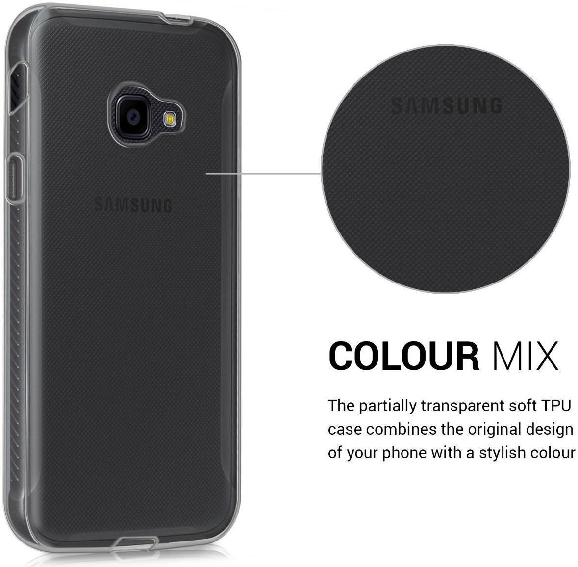 Samsung Galaxy Xcover 4/4s Transparant Hoesje afbeelding 4