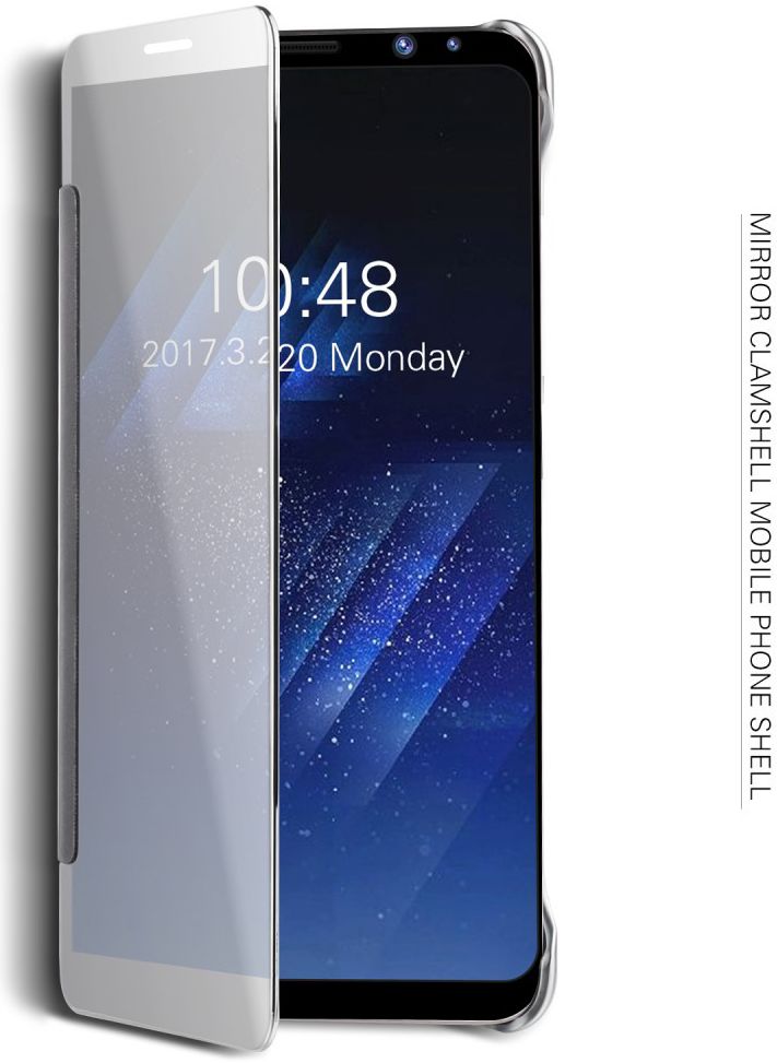 Samsung Galaxy S8 Spiegel Book Case Zilver afbeelding 3