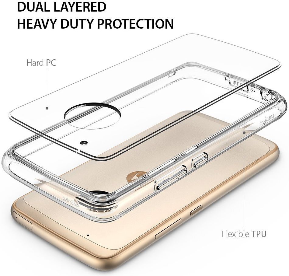 Ringke Fusion Motorola Moto G5 Plus Transparant afbeelding 3