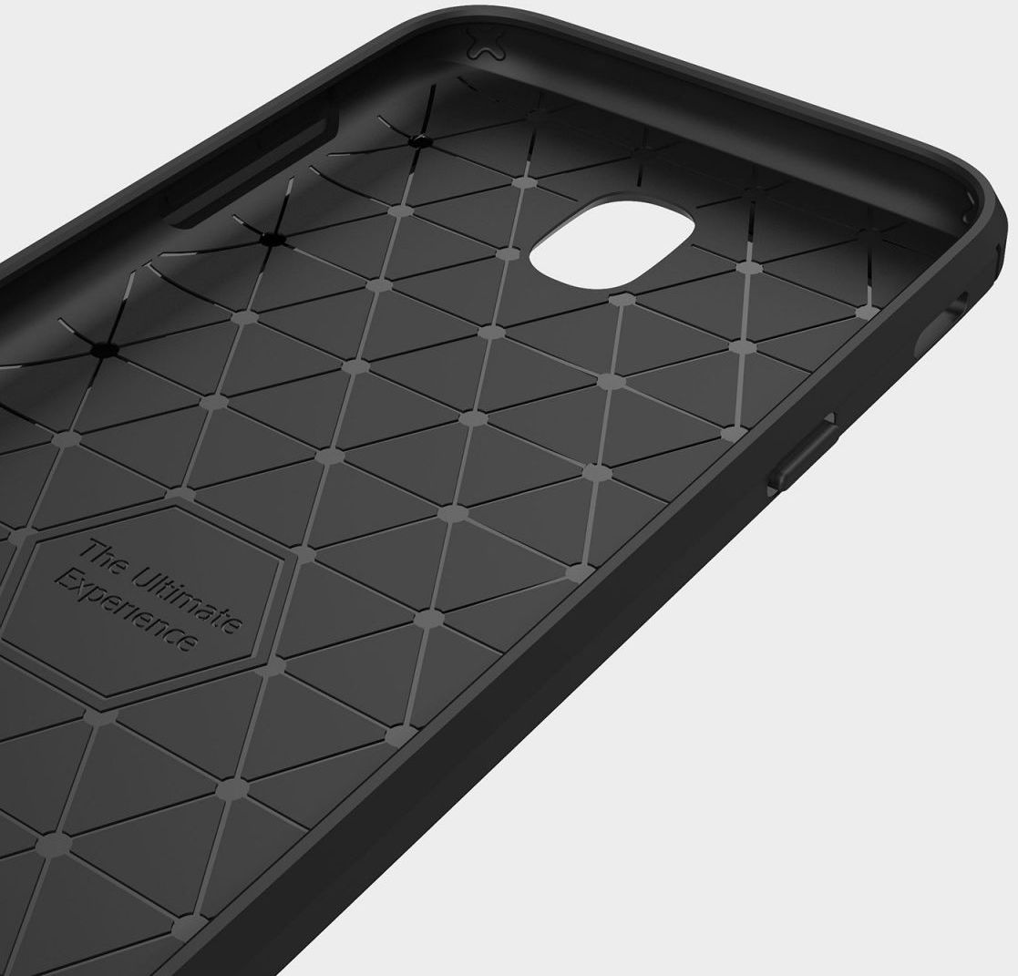 Samsung Galaxy J5 (2017) Geborsteld TPU Hoesje Zwart afbeelding 8