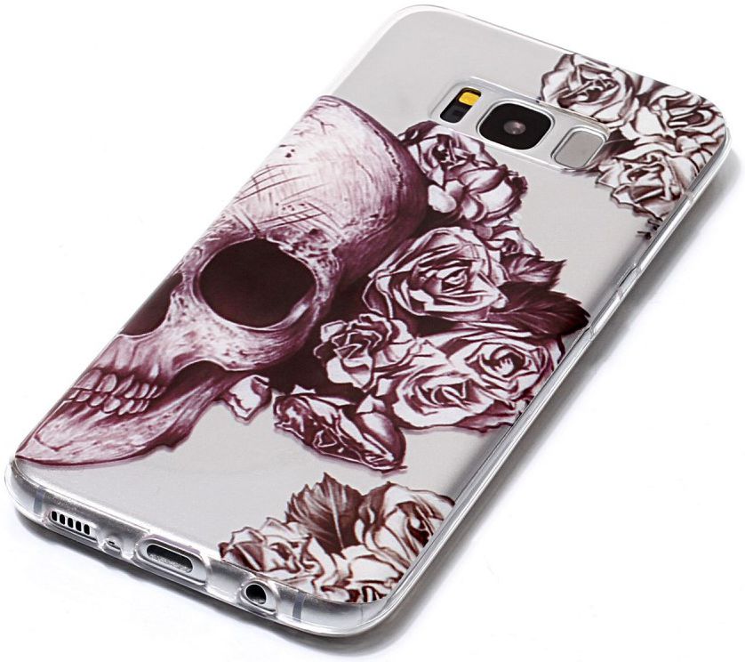 Samsung Galaxy S8 TPU Back Cover Skulls afbeelding 2