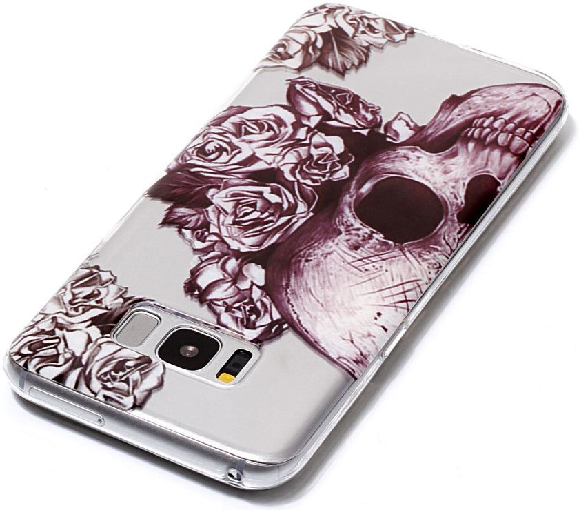 Samsung Galaxy S8 TPU Back Cover Skulls afbeelding 3