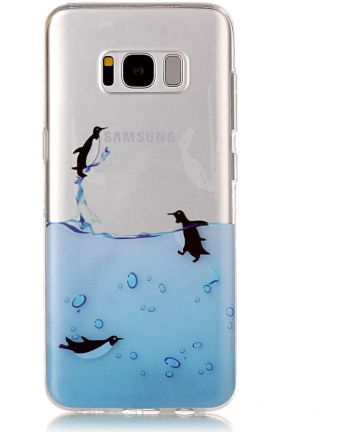 Samsung Galaxy S8 TPU Back Cover Penguin Hoesjes