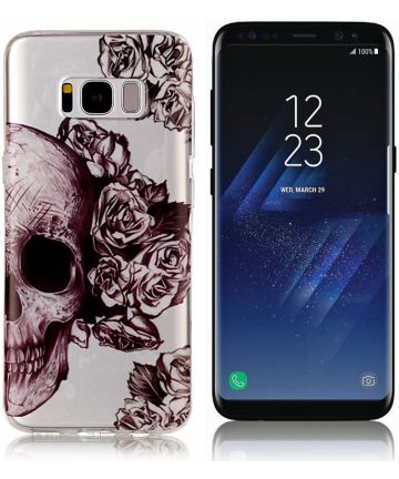 Samsung Galaxy S8 Plus TPU Back Cover Skulls Hoesjes