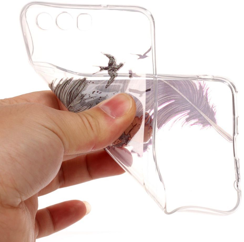 Hauwei P10 TPU Back Cover Feathers afbeelding 5