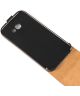Echt Leren Verticale Samsung Galaxy A3 (2017) Flip Hoesje Zwart
