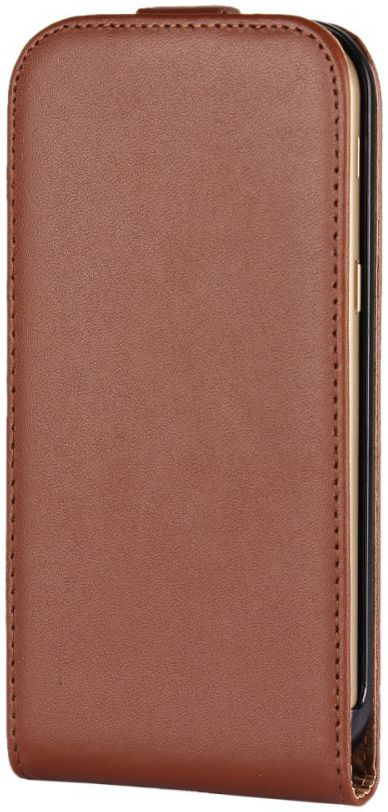 Echt Leren Verticale Samsung Galaxy A5 (2017) Flip Hoesje Bruin afbeelding 2