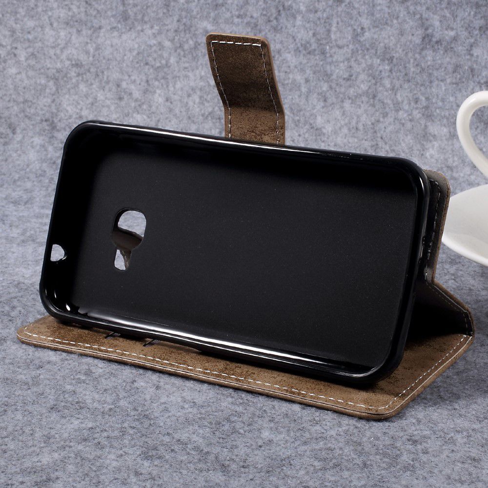 Vintage Bookcase voor uw Samsung Galaxy Xcover 4/4s Bruin afbeelding 5