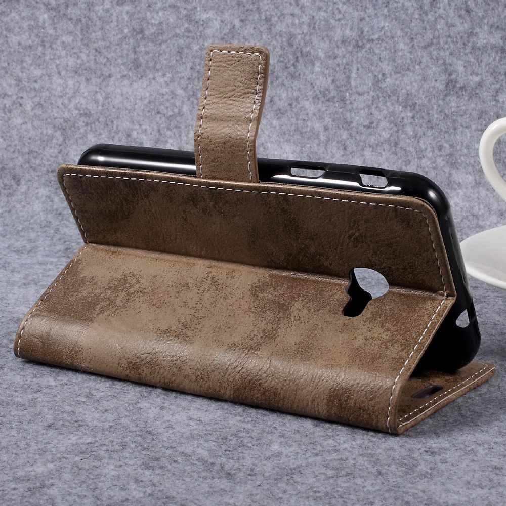 Vintage Bookcase voor uw Samsung Galaxy Xcover 4/4s Bruin afbeelding 6