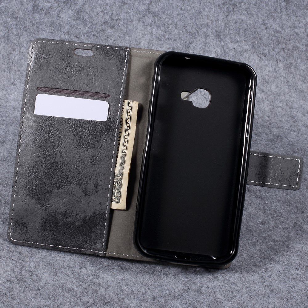 Vintage Bookcase voor uw Samsung Galaxy Xcover 4/4s Grijs afbeelding 2