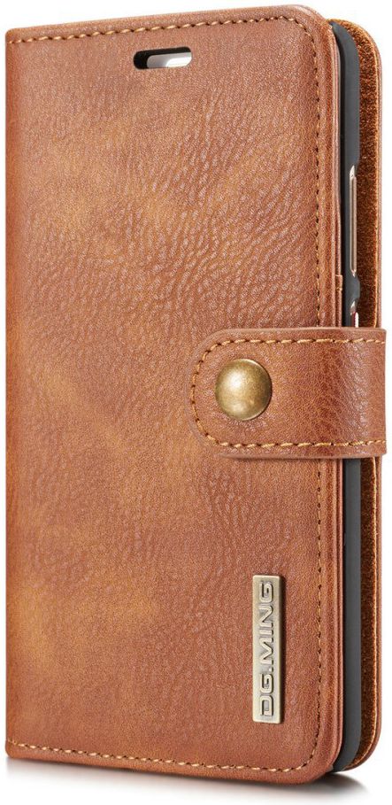 Huawei P10 Echt Leren Portemonnee Hoesje Bruin afbeelding 2