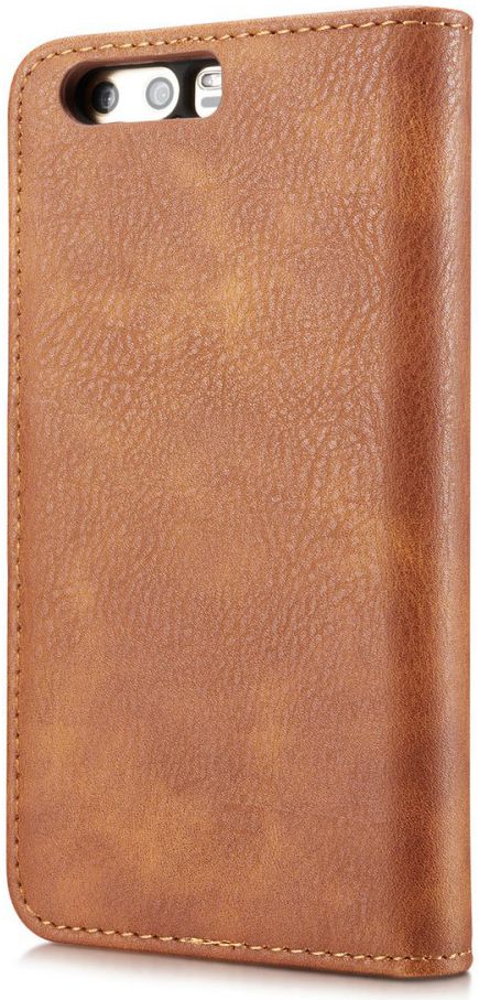 Huawei P10 Echt Leren Portemonnee Hoesje Bruin afbeelding 5