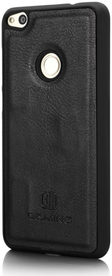 Huawei P8 Lite (2017) Echt Leren Portemonnee Hoesje Zwart afbeelding 11