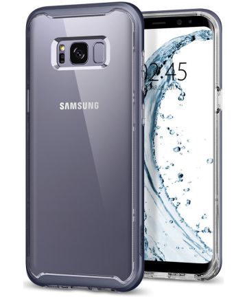 Spigen Neo Hybrid Crystal Hoesje Samsung Galaxy S8 Orchid Grey Hoesjes