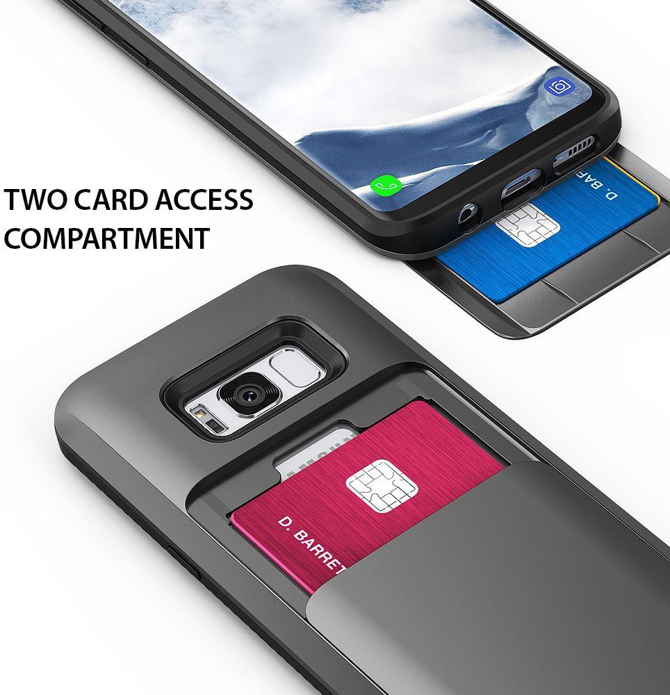 Ringke Access Wallet Case Samsung Galaxy S8 Hoesje Gunmetal afbeelding 2
