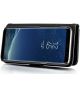 Samsung Galaxy S8 Echt Leren Portemonnee Hoesje Zwart