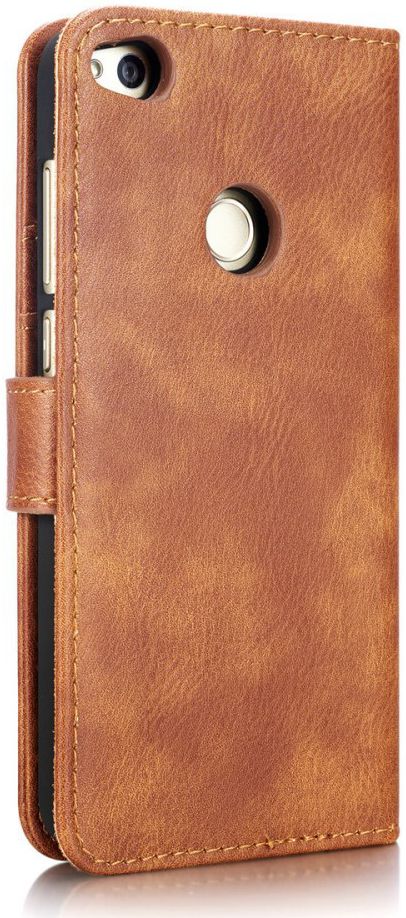 Huawei P8 Lite (2017) Echt Leren Portemonnee Hoesje Bruin afbeelding 11