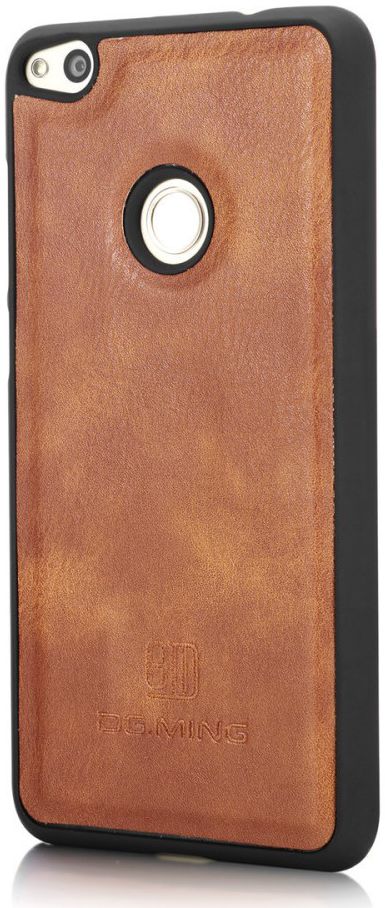 Huawei P8 Lite (2017) Echt Leren Portemonnee Hoesje Bruin afbeelding 12