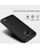 Motorola Moto E4 Geborsteld TPU Hoesje Zwart