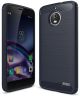 Motorola Moto E4 Geborsteld TPU Hoesje Blauw