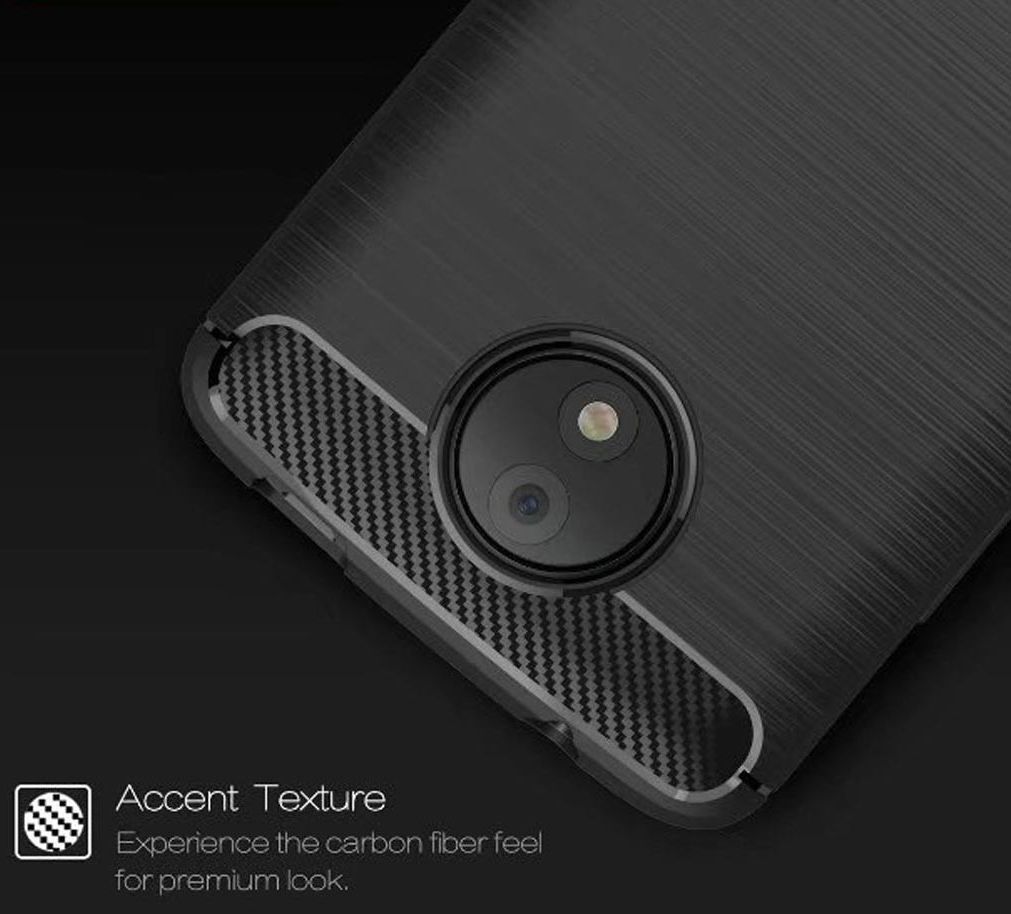 Motorola Moto C Plus Geborsteld TPU Hoesje Blauw afbeelding 7