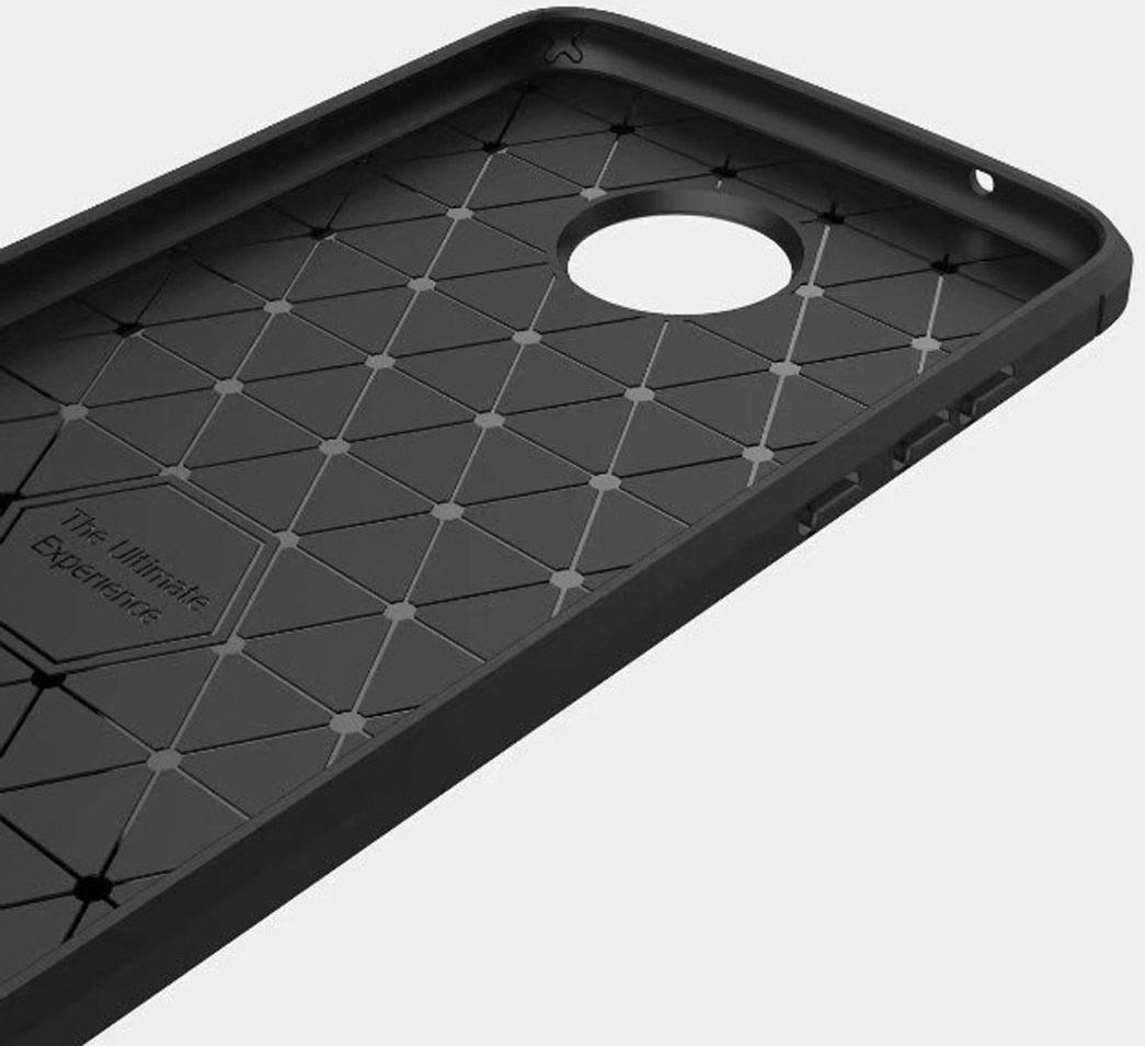 Motorola Moto Z2 Play Geborsteld TPU Hoesje Zwart afbeelding 5