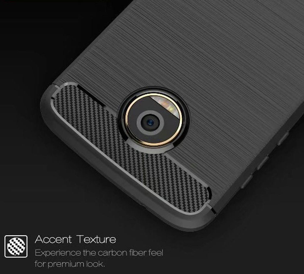 Motorola Moto Z2 Play Geborsteld TPU Hoesje Zwart afbeelding 6
