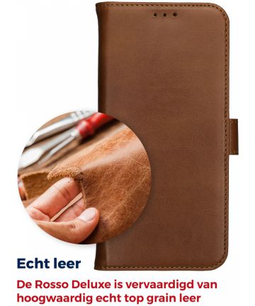 Kalmte Instrument Sprong Rosso Deluxe Samsung Galaxy S8 Hoesje Echt Leer Pasjes Book Case Bruin |  GSMpunt.nl