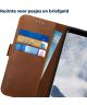 Rosso Deluxe Samsung Galaxy S8 Hoesje Echt Leer Pasjes Book Case Bruin