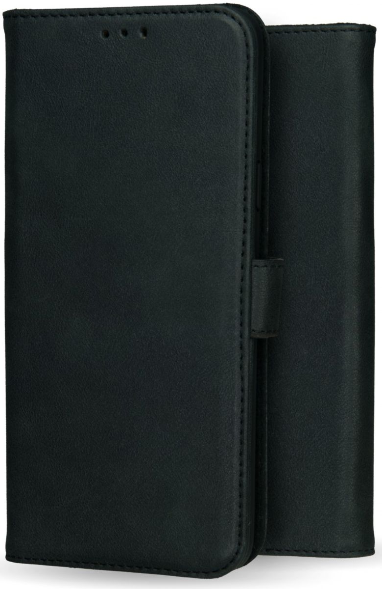 Rosso Deluxe Apple iPhone 7/8 Hoesje Echt Leer Pasjes Book Case Zwart afbeelding 12