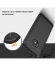 Geborsteld Motorola Moto E4 Plus Hoesje Zwart